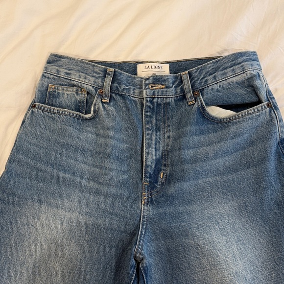 La Ligne Isadora High-rise Wide- leg Jean, Sz 28 - Picture 2 of 8